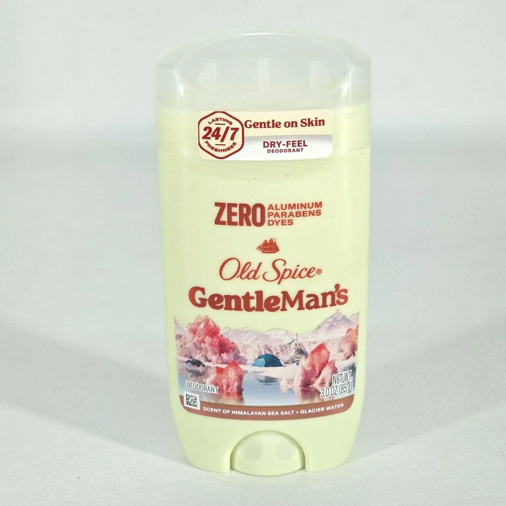 2 Old Spice GentleMan's Blend Deodorant Himalayan Sea Salt 3oz ea Deadstock NEW